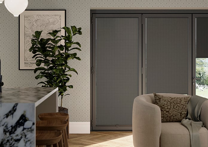 Nocturne (Blackout), Midnight Grey - Stick Fit Slim Honeycomb Blind - Image 3